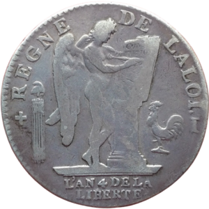 Constitution, écu de 6 livres François 1792 Limoges