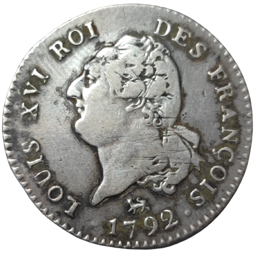 Louis XVI, 30 sols au génie 1792 Paris