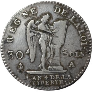Louis XVI, 30 sols au génie 1792 Paris