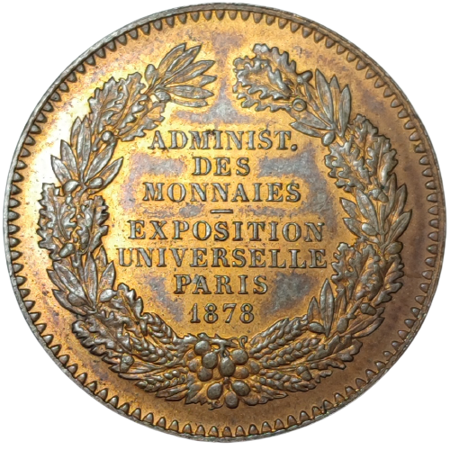 Administration des monnaies, exposition universelle de Paris 1878