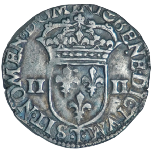 Louis XIII, quart d&rsquo;écu à la croix de face 1611 Nantes