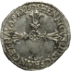 Henri IV, quart d'écu à la croix feuillue 1605 Rennes