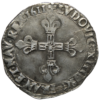 Louis XIII, quart d'écu à la croix de face 1611 Bordeaux