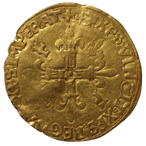 François 1er, écu d'or au soleil, 5ème type Bayonne