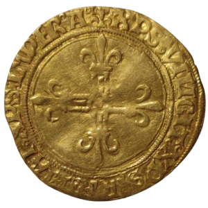 Louis XII, écu d&rsquo;or au soleil de Provence, var. XII après LUDOVICUS Aix en Provence