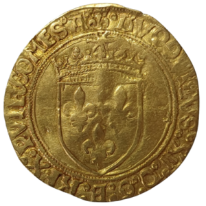 Louis XII, écu d’or au soleil de Provence, var. XII après LUDOVICUS Aix en Provence