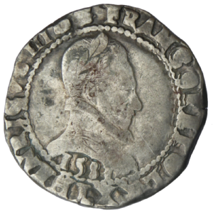 Henri III, franc au col plat 1581 Bayonne