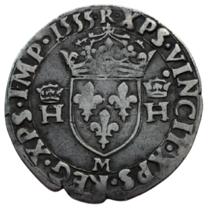 Henri II, demi-teston 1555 Toulouse