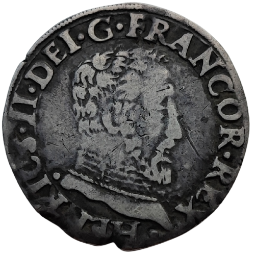 Henri II, demi-teston 1555 Toulouse
