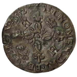 Henri II, douzain aux croissants 1552 Troyes