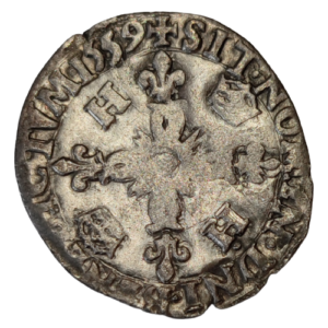 Henri II, douzain aux croissants 1559 La Rochelle