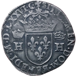 Henri III, teston 3ème type 1576 Toulouse