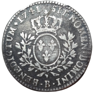 Louis XV, cinquième d&rsquo;écu au bandeau 1741 Rouen