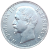 Napoléon III, 5 francs tête nue 1856 Paris