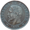 Napoléon III, 5 centimes tête nue 1855 Marseille