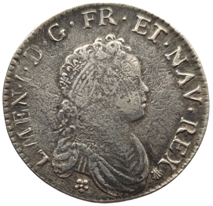 Louis XV, demi-écu Vertugadin 1716 Troyes