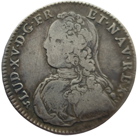 Louis XV, demi-écu aux branches d'olivier 1731 Rouen