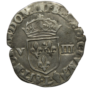 Henri IV, huitième d&rsquo;écu à la croix feuillue 1602 Bayonne