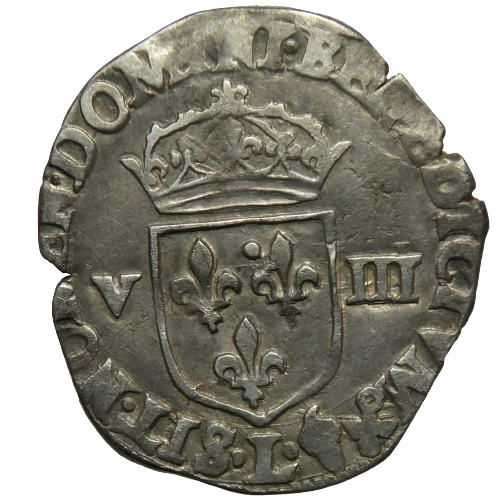 Henri IV, huitième d'écu à la croix feuillue 1602 Bayonne