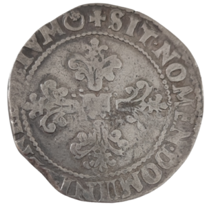 Henri III, franc au col plat 1579 Angers