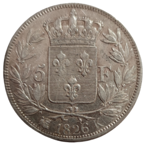 Charles X, 5 francs 1er type 1826 Bordeaux