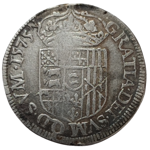 Royaume de Navarre / Béarn, Henri III de Navarre, II de Béarn, teston 1575 Pau