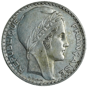 IIIème République, 20 francs Turin 1936	 Paris