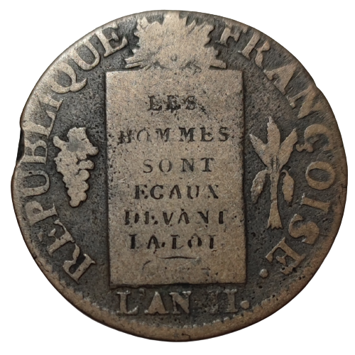 Convention, 1 sol aux balances 1793 Dijon