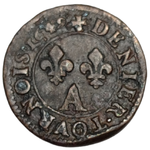 Louis XIV, denier tournois 1649 Paris