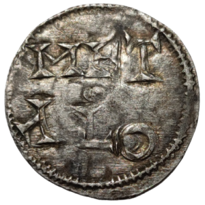 Charles III, denier Melle