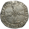 Henri IV, quart d'écu à la croix feuillue 1603 Bayonne