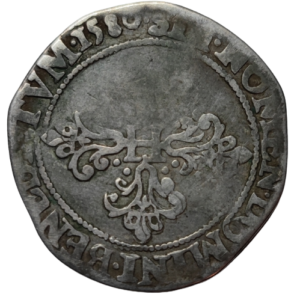 Henri III, franc au col plat 1580 Amiens