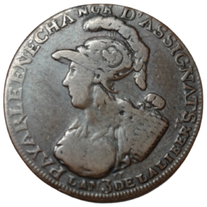 Monnaie de confiance, 6 blancs de Montagny 1791