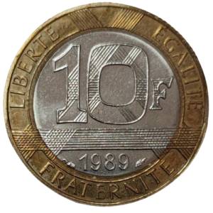Vème république, 10 francs Montesquieu issue du coffret 1989 Pessac