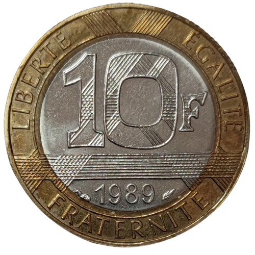 Vème république, 10 francs Montesquieu issue du coffret 1989 Pessac