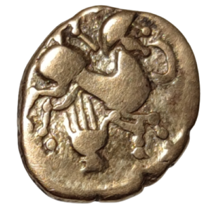 Pictons (région de Poitiers), quart de statère à la main