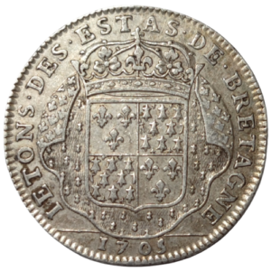 Jeton des états de Bretagne, états de Vitré 1705