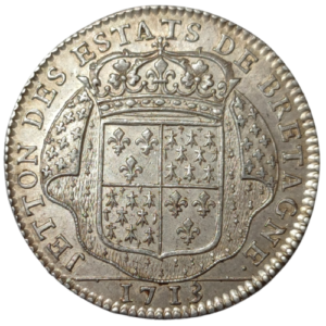 Jeton des états de Bretagne, états de Dinan 1713
