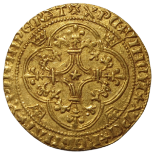 Charles VI, écu d&rsquo;or à la couronne, 4ème émission Montpellier