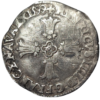 Henri IV, quart d'écu à la croix feuillue 1599 Bayonne