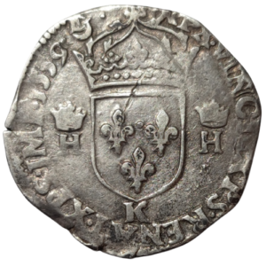 François II au nom d&rsquo;Henri II, teston à la tête nue, 3ème type 1559 Bordeaux