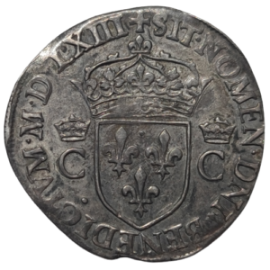 Charles IX, demi-teston, 2ème type 1563 Paris