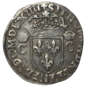 Charles IX, demi-teston, 2ème type 1564 Rennes