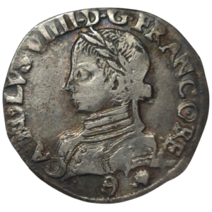 Charles IX, demi-teston, 2ème type 1564 Rennes