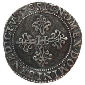 Henri III, franc au col plat 1578 Poitiers