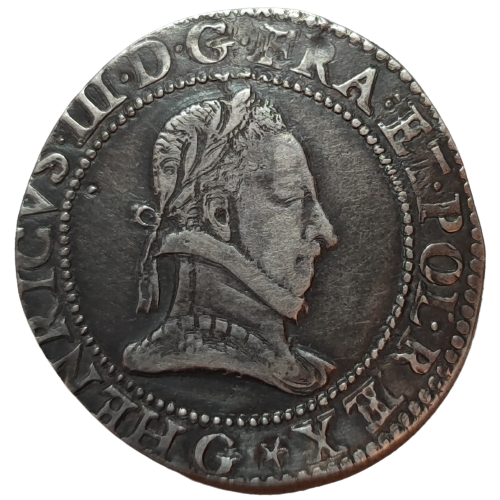 Henri III, franc au col plat 1578 Poitiers