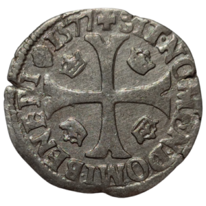 Henri III, douzain aux deux H, 1er type 1577 Rouen