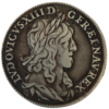Louis XIII, quart d'écu, 1er poinçon de Warin buste drapé, variété 2 points et 1 point sous le buste 1642 Paris