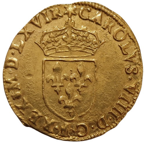 Charles IX, écu d'or au soleil 1566 Toulouse