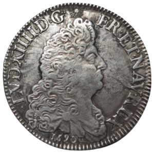 Louis XIV, écu aux 8L 1690 Lille